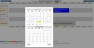 Function Book screen with calender for selecting starting date to display shown